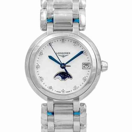  Longines PrimaLuna L81154876 - PrimaLuna Quartz White Dial Diamond Indexes Ladies Watch </h1> 