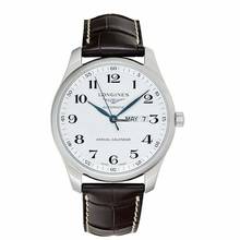 Thumbnail von Longines Master Collection L29204783 - Master Collection Automatic Silver Dial Brown Leather Strap Men's Watch </h1>