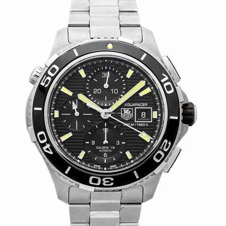  TAG Heuer Aquaracer 500M CAK2111.BA0833 - Aquaracer Calibre 16 Automatic Black Dial Men's Watch </h1> 
