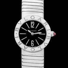 Thumbnail von Bulgari 102097 - Tubogas Quartz Black Dial Ladies Watch </h1>
