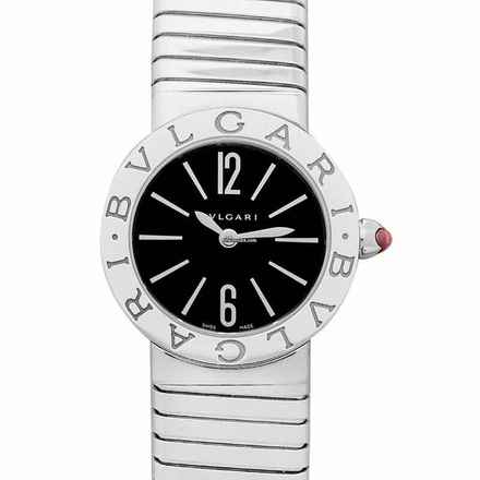  Bulgari 102097 - Tubogas Quartz Black Dial Ladies Watch </h1> 