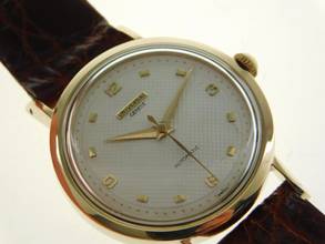 Thumbnail von Universal Genève 18 Kt Gold Bumper Hammerautomatik im original Zustand </h1>