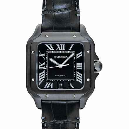  Cartier Santos WSSA0039 - Santos De Cartier Automatic Black Dial Men's Watch </h1> 
