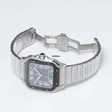 Thumbnail von Cartier Santos WSSA0037 - Santos de Cartier Automatic grey Dial stainless steel Men's Watch </h1>