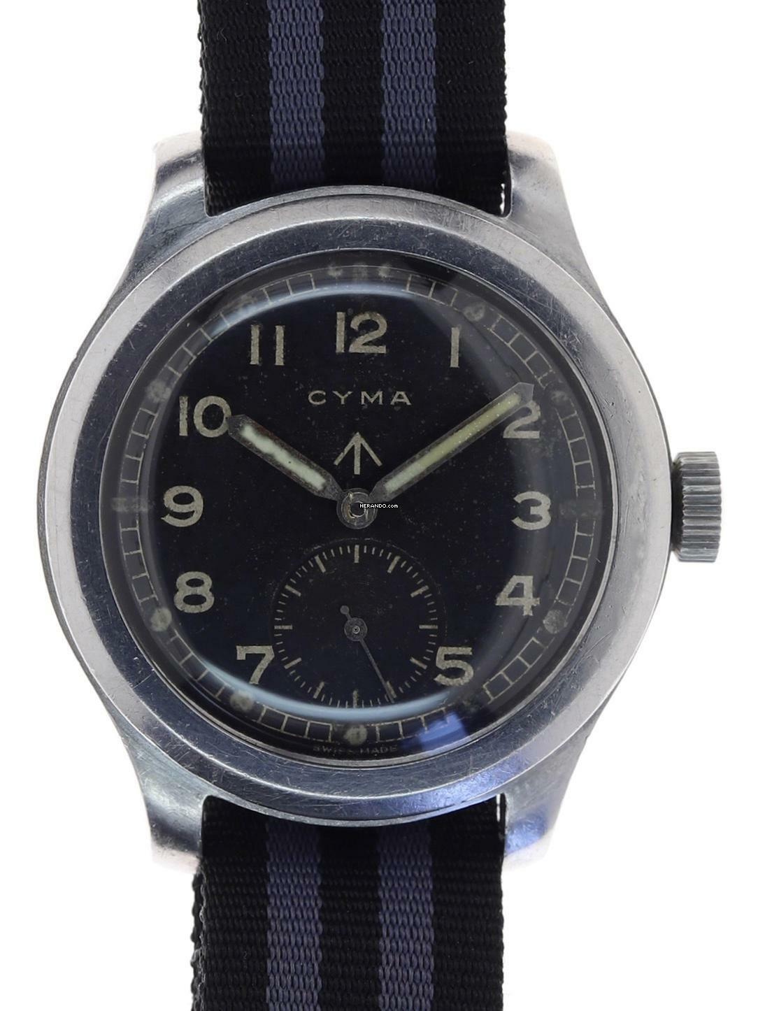 Cyma Gents Military Wristwatch WWW which means Watch Wrist (let) Waterproof