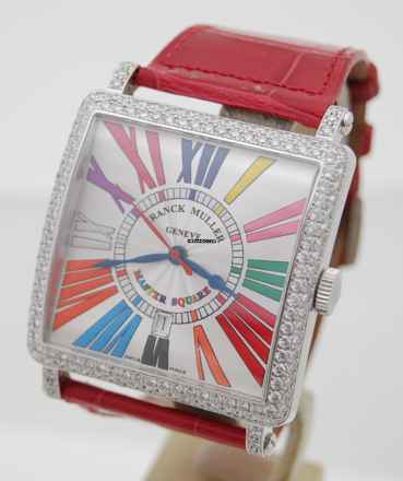  Franck Muller Master Square 750 Weisgold Brillanten Box & Papiere