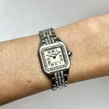 Thumbnail von Cartier Panthère Quartz 23mm Steel 0.55TCW Diamond Watch </h1>