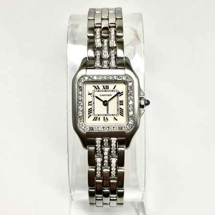  Cartier Panthère Quartz 23mm Steel 0.55TCW Diamond Watch </h1> 