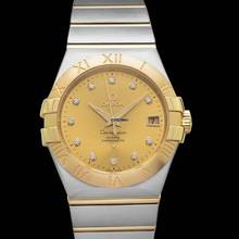 Thumbnail von Omega Constellation 123.20.35.20.58.001 - Constellation Co-Axial 35 mm Automatic Champagne Dial Diamond Indexe </h1>