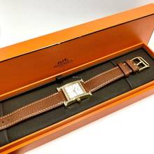 Thumbnail von Hermès H 1.201 2 tone diamond bezel ~1TCW </h1>