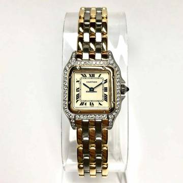  Cartier Panthère 23mm 3 row gold Diamond Watch </h1> 