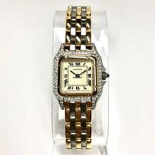 Thumbnail von Cartier Panthère 23mm 3 row gold Diamond Watch </h1>