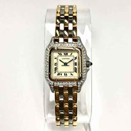  Cartier Panthère 23mm 3 row gold Diamond Watch </h1> 