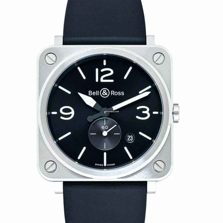  Bell & Ross BR S BRS-BLC-ST - Instruments Aviation BR S Steel Quartz Black Dial Men's Watch </h1> 