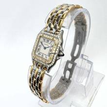 Thumbnail von Cartier Panthère 23mm Quartz 3 Row Gold 0.87TCW DIAMOND Watch </h1>