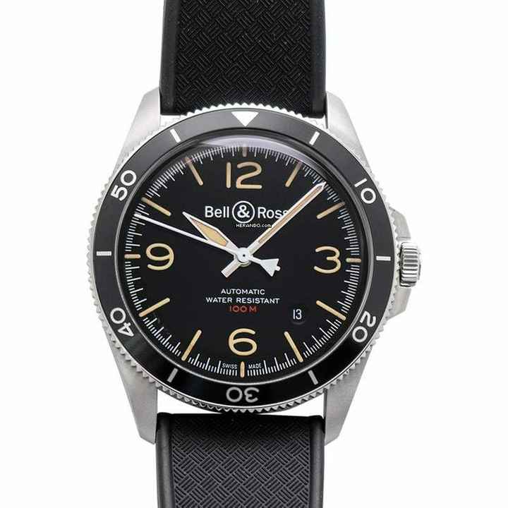  Bell & Ross BR V2 BRV292-HER-ST/SRB - Vintage Heritage Automatic Black Dial Men's Watch </h1> 