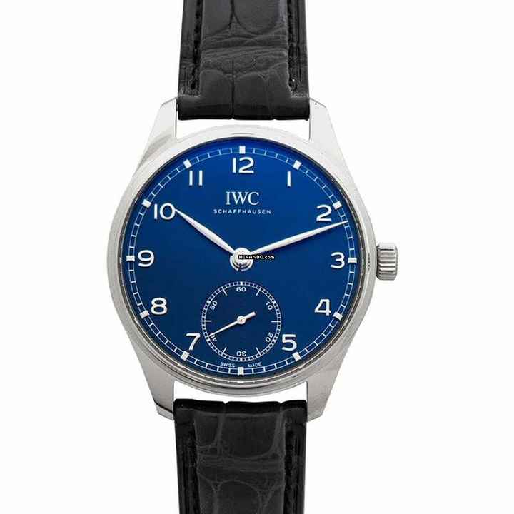  IWC Portugieser Automatik IW358305 - Portugieser Automatic blue Dial Stainless Steel Men's Watch </h1> 