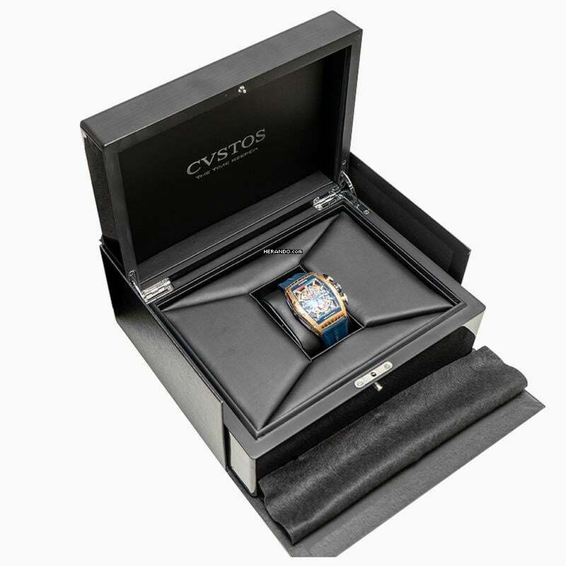 Thumbnail von Cvstos CVGT-SEA-REGATA-1000 - Chrono Automatic skeleton Dial Red Gold Men's Watch </h1>