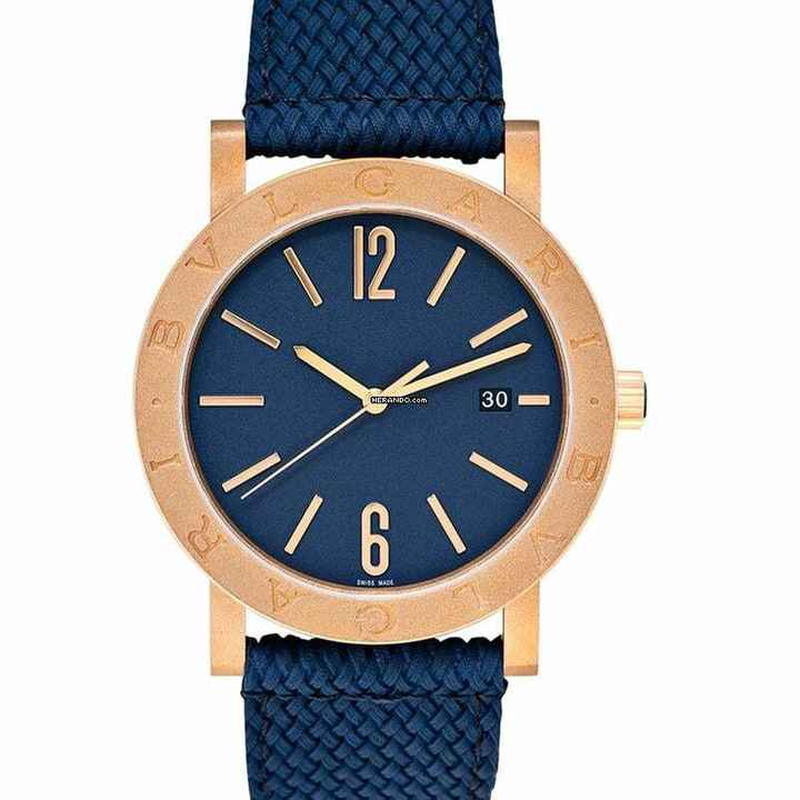  Bulgari 103132 - Automatic Blue Dial Men's Watch </h1> 