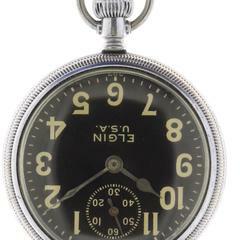 Thumbnail von Elgin Gents WWII Military Pocketwatch G.S.T.P. </h1>