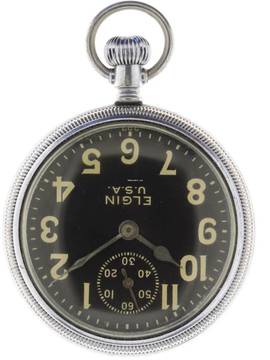 Elgin Gents WWII Military Pocketwatch G.S.T.P. </h1> 