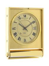 Thumbnail von Jaeger-LeCoultre Memovox Gents rectangular Travel Clock Pocket Watch Memovox Alarm and small Desk Clock </h1>