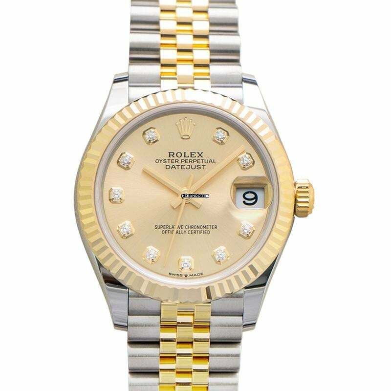 Rolex Datejust 31 278273-0026 - Datejust 31 Automatic Champagne Dial Diamond Markers Ladies Watch </h1>