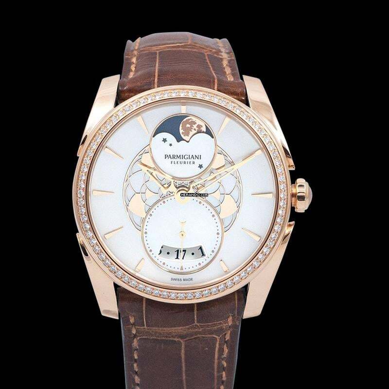 Thumbnail von Parmigiani Fleurier Tonda PFC283-1063300-HA4021 - Tonda Automatic White Mother of Pearl Dial Rose Gold Ladies Watch </h1>