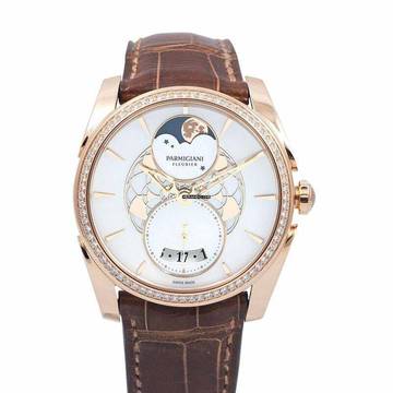  Parmigiani Fleurier Tonda PFC283-1063300-HA4021 - Tonda Automatic White Mother of Pearl Dial Rose Gold Ladies Watch </h1> 