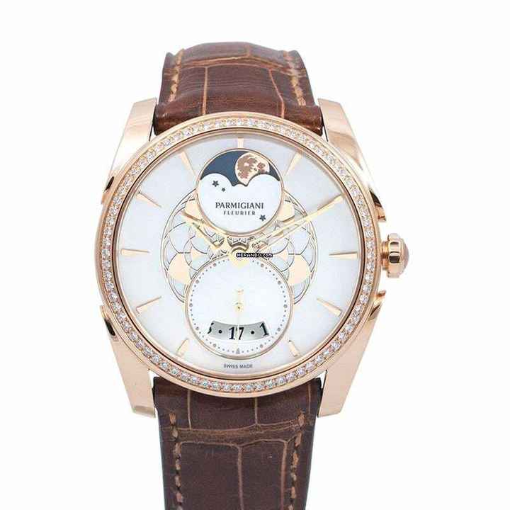  Parmigiani Fleurier Tonda PFC283-1063300-HA4021 - Tonda Automatic White Mother of Pearl Dial Rose Gold Ladies Watch </h1> 