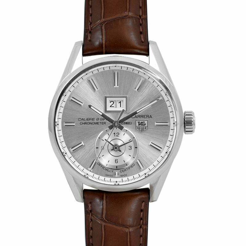  TAG Heuer Carrera Calibre 8 WAR5011.FC6291 - Carrera Calibre 8 GMT Automatic Silver Dial Men's Watch </h1> 
