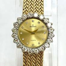 Thumbnail von Movado 14K Yellow & White Gold Ladies Watch FACTORY DIAMONDS 2TCW+ </h1>
