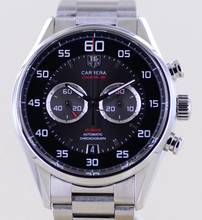 Thumbnail von TAG Heuer Carrera Calibre 36 Chronograph Flyback black Calibre 36 El Primero Steel Glasboden </h1>
