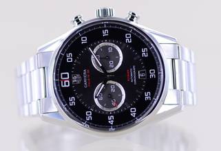 Thumbnail von TAG Heuer Carrera Calibre 36 Chronograph Flyback black Calibre 36 El Primero Steel Glasboden </h1>