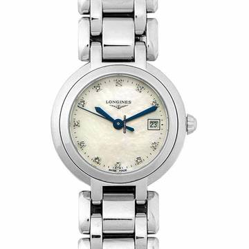  Longines PrimaLuna L81104876 - PrimaLuna Quartz White Mother of Pearl Dial Diamond Ladies Watch </h1> 
