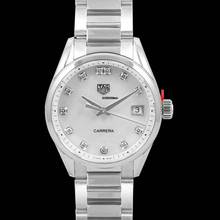 Thumbnail von TAG Heuer Carrera Lady WBK1318.BA0652 - Carrera Montre Quartz White Mother of Pearl Dial Diamond Index Ladies Wat </h1>