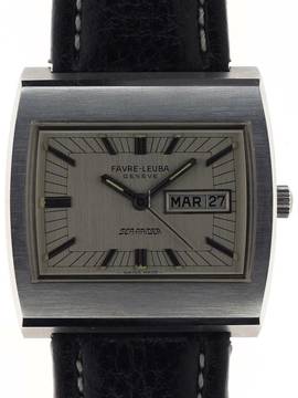  Favre-Leuba Gents Automatic Wristwatch Sea Raider 36.000 Day Date  