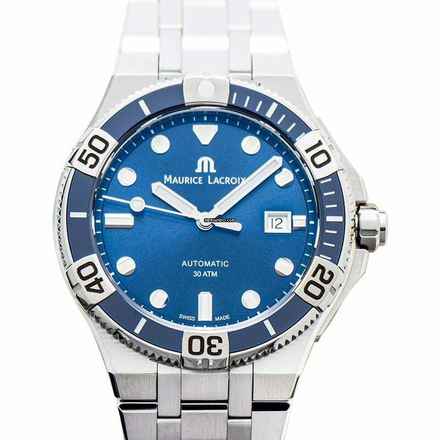  Maurice Lacroix AIKON AI6058-SS002-430-1 - Aikon Automatic Blue sunbrushed Dial Dial Stainless Steel Men's Watch </h1> 