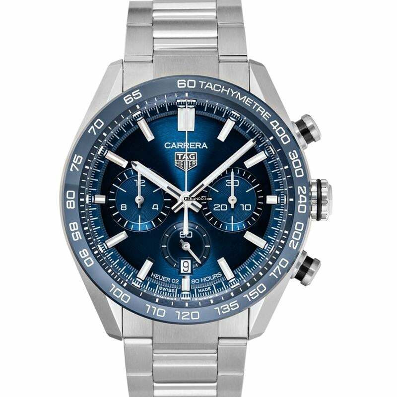  TAG Heuer Carrera CBN2A1A.BA0643 - Carrera Automatic Blue Dial Stainless Steel Men's Watch </h1> 