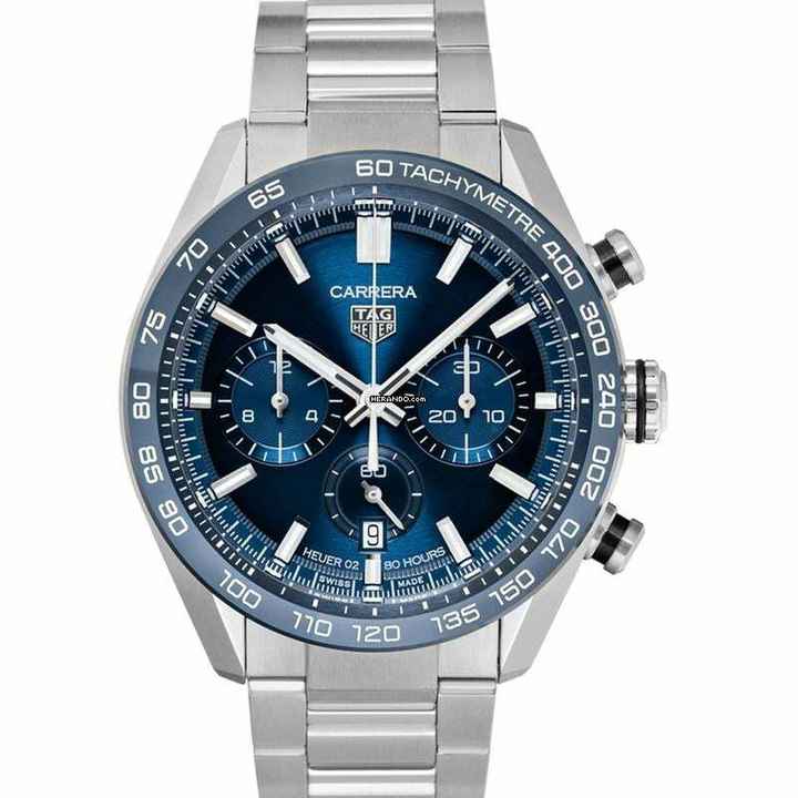  TAG Heuer Carrera CBN2A1A.BA0643 - Carrera Automatic Blue Dial Stainless Steel Men's Watch </h1> 