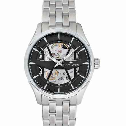  Hamilton Jazzmaster H42535180 - Jazzmaster Automatic Skeleton Dial Stainless Steel Men's Watch </h1> 