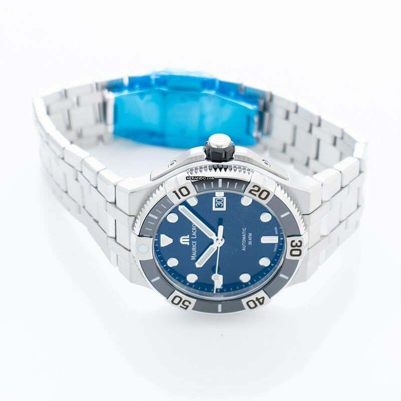 Thumbnail von Maurice Lacroix AIKON AI6058-SS002-330-1 - Aikon Venturer Automatic Black Sunbrushed Dial Men's Watch </h1>