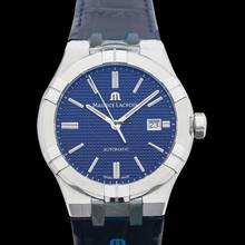Thumbnail von Maurice Lacroix AIKON AI6008-SS001-430-1 - Aikon Automatic Blue Sun brushed Clous de Paris Dial Men's Watch </h1>