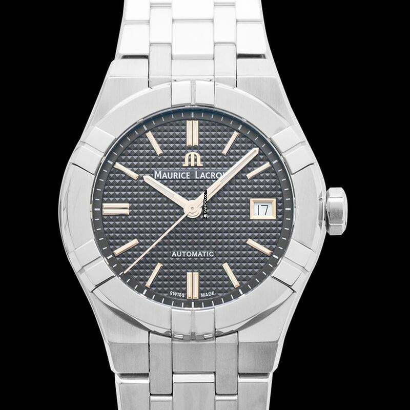 Thumbnail von Maurice Lacroix AIKON AI6007-SS002-331-1 - Aikon Automatic Anthracite Sun Brushed Clous de Paris Dial Stainless </h1>