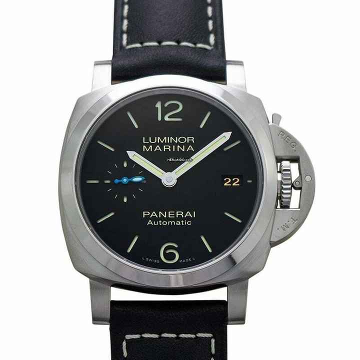  Panerai Luminor Marina 1950 3 Days Automatic PAM02392 - Luminor Marina Automatic Black Dial Black Leather Men's Watch </h1> 