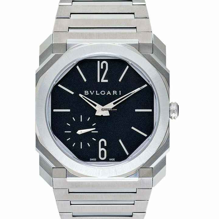  Bulgari Octo 103297 - Octo Automatic Black Dial Stainless Steel Men's Watch </h1> 