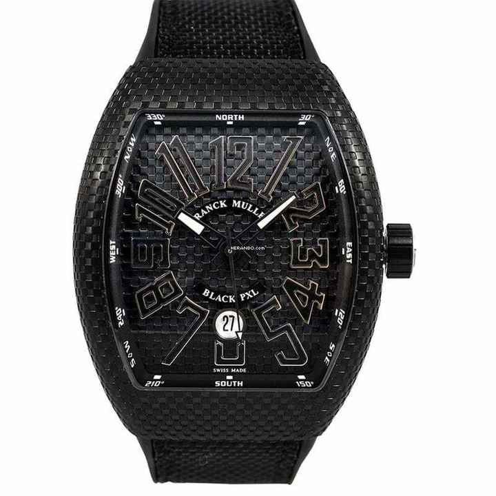 Franck Muller Vanguard V 45 SC DT BLK PXL AC NR BR AC - VANGUARD Automatic Black Dial Titanium Men's Watch </h1> 