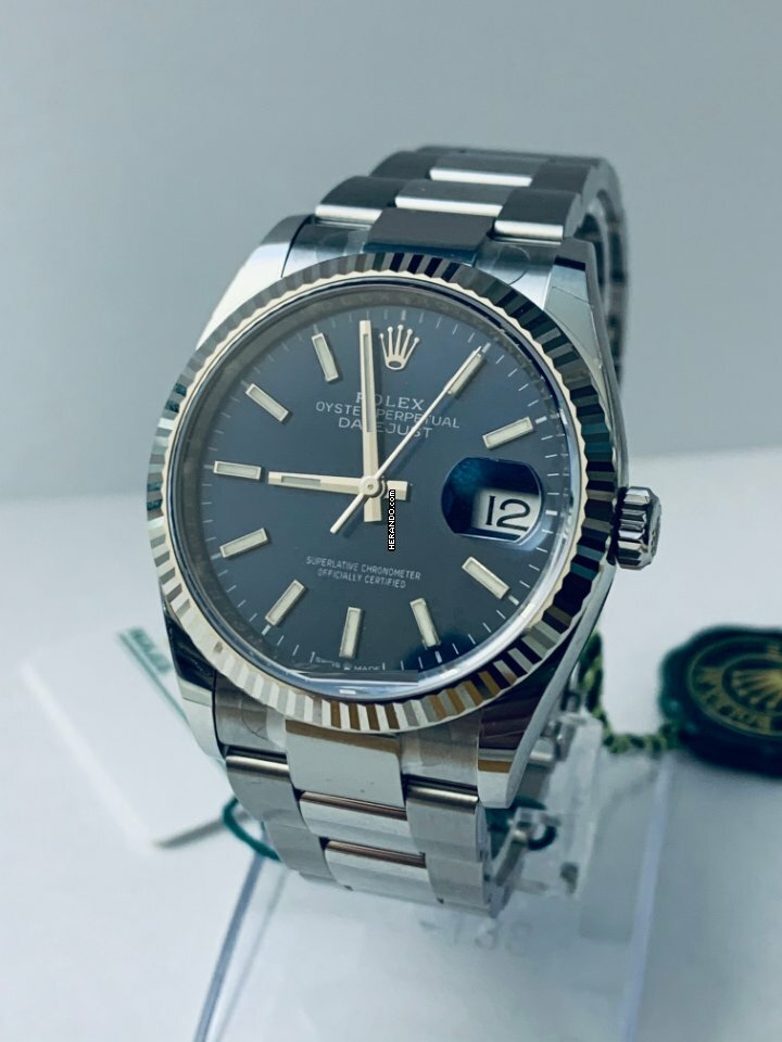  Rolex Datejust 36 BLUE - NEW - Box & Papers - 08/2020 