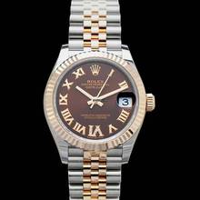 Thumbnail von Rolex Datejust 31 278271-0004 - Datejust 31 Automatic Chocolate Diamond Dial 18kt Everose Gold Jubilee Ladie </h1>