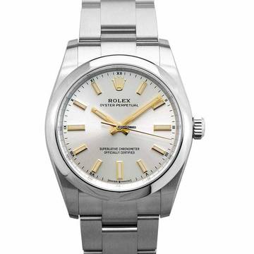  Rolex Oyster Perpetual 34 124200-0001 - Oyster Perpetual 34mm Automatic Silver Dial Ladies Watch </h1> 